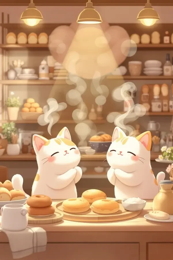 猫咪面包屋 - 555电影网香气治愈动漫封面